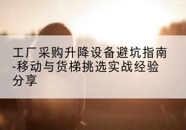 定陶移动式升降机怎么选-工厂采购升降设备避坑指南-移动与货梯挑选实战经验分享